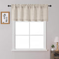 OWENIE Linen Valances for Windows 1 Pcs 20 Inch Length, Light Filtering by OWENIE