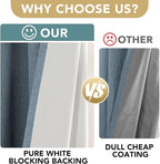 H.VERSAILTEX Linen Curtains 100% Blackout Curtains - Image 3