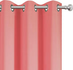 LEMOMO Blackout Curtains 38 x 54 inch/Coral Curtains Set of 2 Panels/Thermal - Image 6