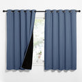 NICETOWN 100% Blackout Curtains 63 inches Long, Pair of Energy Smart & Noise by NICETOWN