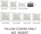 Fancy Homi 2 Packs Cream White Samll Decorative Throw Pillow Covers 14x14 Inch - Image 7