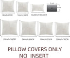 Fancy Homi 2 Packs Cream White Decorative Throw Pillow Covers 16x16 Inch - Image 7