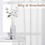 NICETOWN Soft Voile Sheer Curtains - Image 4