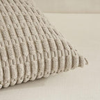 Fancy Homi 4 Packs Taupe Decorative Throw Pillow Covers 16x16 Inch - Image 4