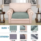 H.VERSAILTEX Super Stretch Individual Seat Cushion Covers Sofa Covers Couch - Image 2