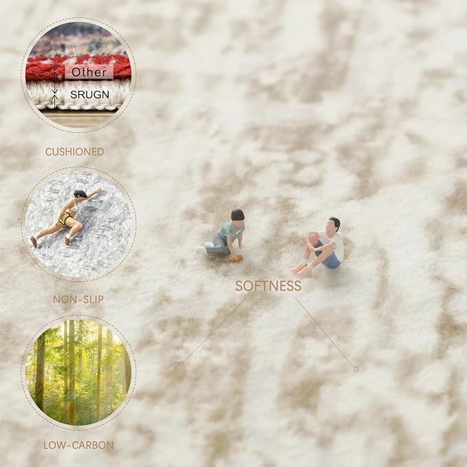 Washable Rugs 8x10 Area Rugs for Living Room, Rugs for Bedroom, Large Carpets - Image 3