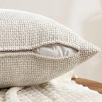 MIULEE Pack of 4 Couch Throw Pillow Covers 16x16 Inch Neutral Soft Decorative - Image 7