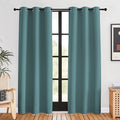 NICETOWN Blackout Curtains for Bedroom, Sea Teal, 42 W by 80 L, Thermal by NICETOWN