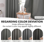Deconovo Back Tab and Rod Pocket Curtains Blackout Shades Room Darkening Blinds - Image 6
