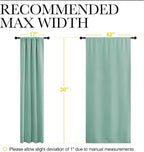 NICETOWN 2 Panels Blackout Curtains, Rod Pocket Thermal Insulated Drapes - Image 6