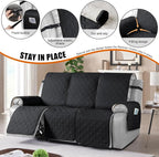 VANSOFY Waterproof Recliner Couch Covers, Sofa Covers 1-Piece Washable - Image 3