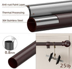 SMODBRODRE Curtain Rods for Window 32 and 48 - Image 2