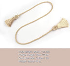 Fenghuangwu Curtain Tiebacks Handmade Decorative Curtain Holdbacks Rope - Image 2