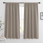 RYB HOME Blackout Curtains for Bedroom Living Room 63 inches Long, Thermal by RYBHOME