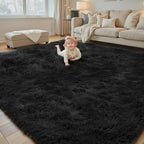 Rugs for Living Room 5x8, Alfombras para Salas Shag Large Plush Soft Area Rug by Junhejiamei