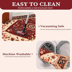 SERISSA Washable Rugs 8x10 Area Rugs, Large Non-Slip Boho Living Room Rug - Image 4