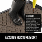GORILLA GRIP 100% Waterproof All-Season WeatherMAX Doormat 35x23, US Designed - Image 5