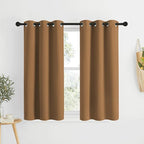 NICETOWN Short Blackout Gold Brown Curtains by NICETOWN