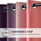 Yakamok Blackout Ombre Dark Pink and Dark Purple Curtains-Gradient Room - Image 3