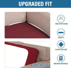 H.VERSAILTEX Super Stretch Individual Seat Cushion Covers Sofa Covers Couch - Image 6