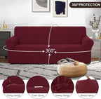 U-NICE HOME Stretch Couch Cover Sofa Cover Washable Sofa Slipcover Furniture - Image 3