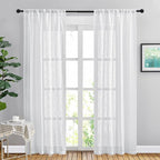 NICETOWN White Curtains 84 inches Long - Image 3