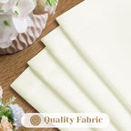 HOMEIDEAS Non-See-Through Ivory Privacy Sheer Curtains, 52 X 45 Inches Long 2 - Image 4