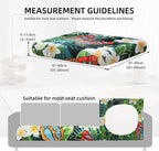 8Pcs Outdoor Cushion Covers, Patio Cushion Covers, Stretch Elastic Slipcovers - Image 2