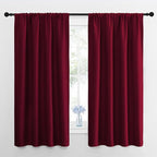 NICETOWN Wine Red Blackout Curtains 63 inches Long by NICETOWN
