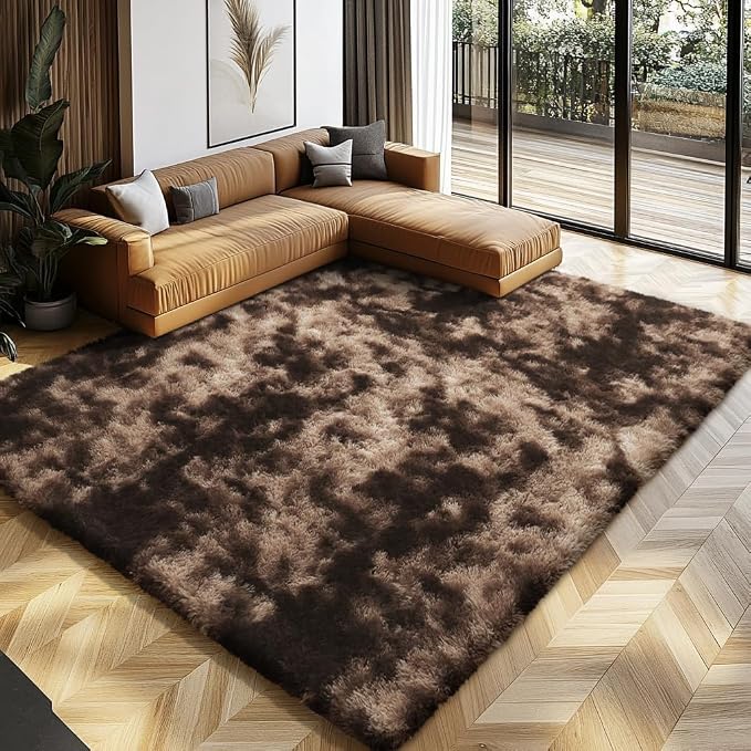 Shag Area Rugs for Bedroom Living Room, 8X10 Ultra Soft Fluffy Area Rugs for by Boshengya
