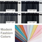 Extra Long Sheer Black Curtains - Image 6