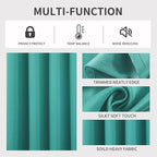 Joydeco Blackout Curtains 63 inch Length 2 Panels Set, Thermal Insulated Long - Image 4