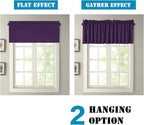 H.VERSAILTEX Blackout Valances for Windows, Kitchen Window Valance Curtains for - Image 6