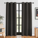 NICETOWN Blackout Window Curtains 80 inch Long, 2 Panels, 34 inch, Toffee Brown by NICETOWN
