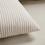 Fancy Homi 2 Packs Cream Lumbar Decorative Throw Pillow Covers 16x32 Inch - Image 5