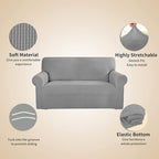 Easy-Going Stretch 4 Seater Sofa Slipcover 1-Piece Sofa Cover Furniture - Image 4