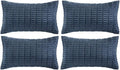 Fancy Homi 4 Packs Dusty Blue Decorative Throw Pillow Covers 14x24 Inch by Fancy+Homi