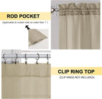 OVZME Taupe Sheer Curtains 84 Inches Long 2 Panels - Image 2