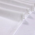 Chyhomenyc White Valance for Windows, Light Filtering Faux Linen Textured - Image 8
