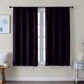 Simplebrand Ava Blackberry Short Blackout Curtains by Simplebrand