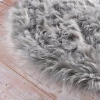 ORINOVA Large Area Rugs 9x12 Living Room Grey Fluffy Rug Faux Sheepskin - Image 8