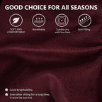 Leather Look Couch Cushion Covers Sofa Seat Slipcovers Sets Couches Furniture - Image 4