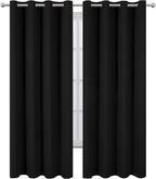 LEMOMO Blackout Curtains 66 x 84 inch/Black Curtains Set of 2 Panels/Thermal - Image 2