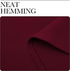 NICETOWN Blackout Curtains for Bedroom, Wine Red, 1 Pair, 42 by 45-inch - Image 6
