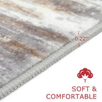 KOZYFLY Modern Abstract Washable Long Runner Rug 2.6x20 Hallway Rug Runner - Image 2