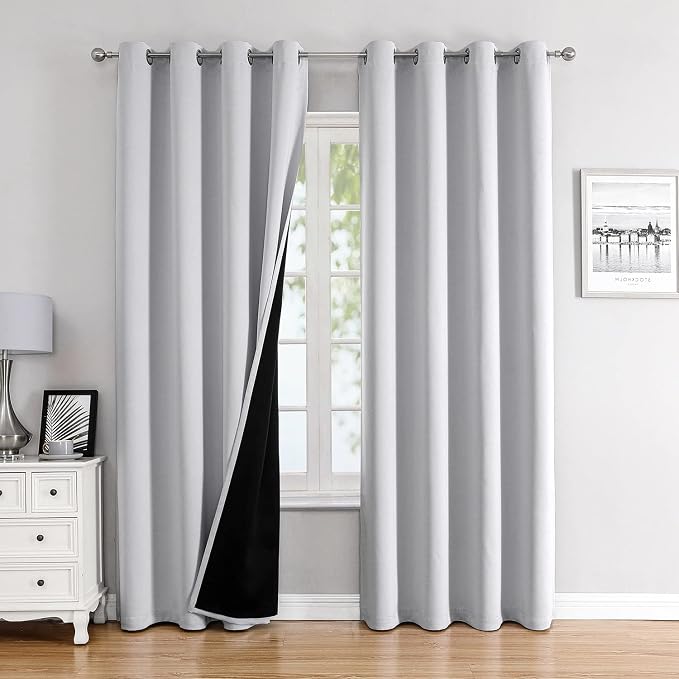ChrisDowa 100% Blackout Curtains 120 inch Long by ChrisDowa