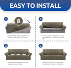 KEKUOU Stretch Single Sofa Slipcover 1 Piece Couch Sofa Cover Furniture - Image 4