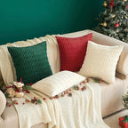 MIULEE Pack of 2 Corduroy Decorative Euro Sham Throw Pillow Covers 22x22 Inch - Image 8