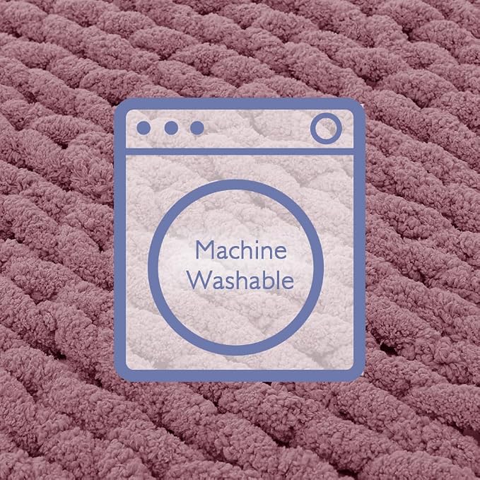 Bigacogo Chunky Knit Throw Blanket - Image 6