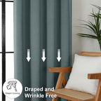 Simplebrand Ava Dark Green Blackout Curtains - Image 7